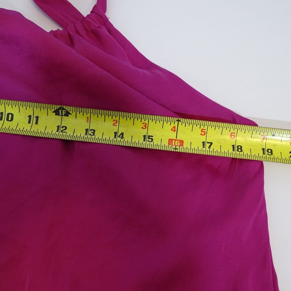 Banana Republic Purple Sleeveless Halter Maxi Dress Women Size S TALL Flowy FLAW - Picture 11 of 13